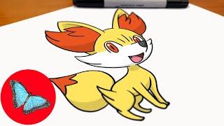 How To Draw Pokemon - Fennekin Easy Step by Step