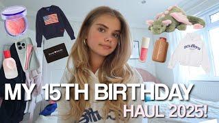 MY 15TH BIRTHDAY HAUL!! ⭐️️ *scuffers,makeup,jellycat + more!