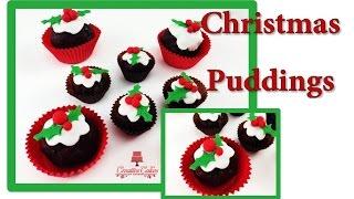 How to make Christmas Pudding Cakes from Creative Cakes by Sharon