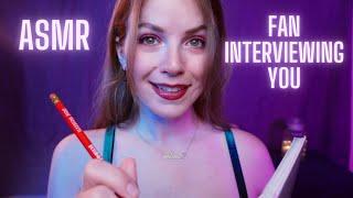 ASMR FLIRTY JOURNALIST INTERVIEWS YOU (you're a FAMOUS SINGER!)