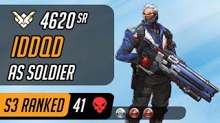 IDDQD as Soldier & McCree in King's Row [Season 3 - Grand Master - 41 eliminations]