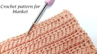 EASY CROCHET PATTERN FOR BLANKET