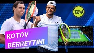 Kotov - Berrettini ATP Stokholm Tennis Elbow 4