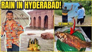 BAARISH KA ZABARDAST VIEW IN HYDERABAD! | MACHLI PAKAD KE KHA GAYE! | HIMAYATSAGAR DAM FLOODS | WTF!