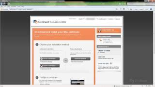 Guide on Downloading a SSL Certificate in the Geotrust SSL Security