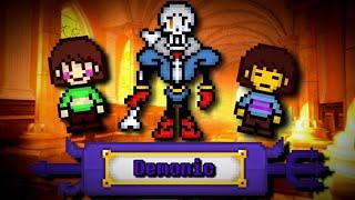 Bonetale Sans vs Frisk | disbelief Papyrus demonic level | демонический уровень неверующего Папируса