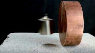 Copper repels magnet, but how?