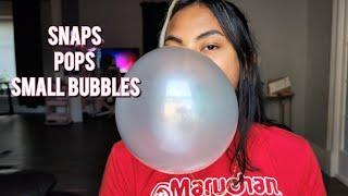 ASMR Chewing Gum , Small Bubbles , Big Bubbles And Everything In Between