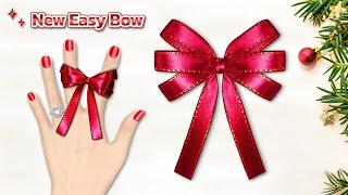 How to make simple easy bow | Christmas decorating ideas DIY ribbon bow | How to tie the perfect bow