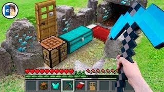 Minecraft in Real Life POV FIRST STEVE DIAMOND HOUSE Realistic Minecraft EN LA VIDA REAL 創世神第一人稱真人版