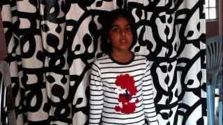 Alina Rahman reciting "Give Thanks to Allah"