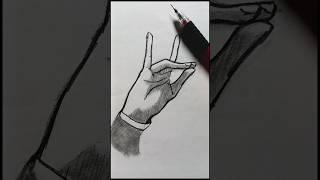  how to draw anime hand / #howtodraw  #creativeart  #shorts ️
