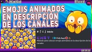 Emojis personalizados en las descripción de los canales Discord  JKamiGod