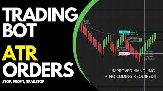 ATR Trading Bot Orders | Profit Targets + Trail Stop | NinjaTrader Strategy Builder