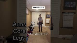 3 in 1 exercise you MUST try! Find in my 6 week program #fitness #fullbodyworkout #homeworkout