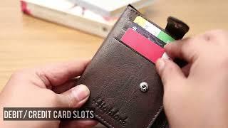 Highlark Genuine Leather Wallet for Men | Ultra Slim & Compact Wallet| Handcrafted | RFID Blocking