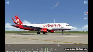 Мягкая посадка в Munich на Airbus A320 "Air Berlin" в Aerofly fs global.