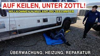 #1109 ÜBERROLT VON ZOTTL? Löcher &  Dieselpumpe, Aquahot | Mailand?! | Seecamper Scheibenwischer