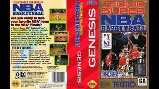 Tecmo Super NBA Basketball (Sega Genesis) - Boston Celtics vs. Milwaukee Bucks