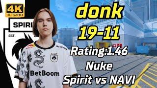 Spirit donk vs NAVI (Nuke) | BLAST Premier Spring Final 2024