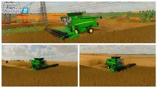 Масштабная уборка гречихи/Карта Бурлаки 2.0/Farming Simulator 2022