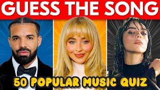 GUESS 50 RANDOM SONGS  | Music Quiz #2