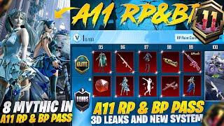 A11 Royal Pass & Bonus Pass 3D Leaks | Total 8 Mythic Sets | Upgradable Skin |PUBGM