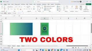 How to Have Two Colors in One Cell in Microsoft Excel! Gradient Color! #msexcel #tutorial #howto