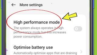 Oneplus Mobile | High performance mode Settings in Nord Ce3