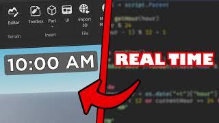 How to make a REAL WORLD CLOCK in Roblox!