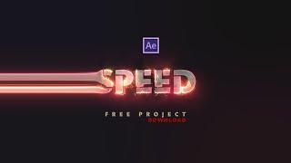 AFTER EFFECTS TUTORIAL : Saber speed text animation in after effects