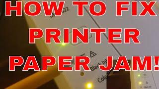 HOW TO FIX A PRINTER PAPER JAM | SMALL HP PRINTER, CANON, EPSON AND MORE. PAPER NOT FEEDING FIX