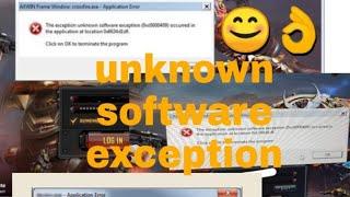 0xc0000409 Crossfire Error 2020 % problem fix, The exception unknown software exception