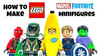 How To Build LEGO MARVEL FORTNITE Minifigures!