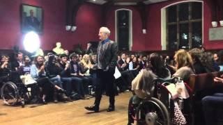 Ian McKellen Talking to Students at the Oxford Union