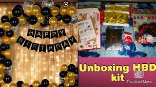 Unboxing amazon birthday balloon  kit # Unboxing birthday balloons and decoration items