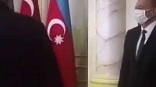 İlham Aliyev maske takıyor