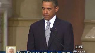 President Obama's Eulogy for Sen. Kennedy Part 1