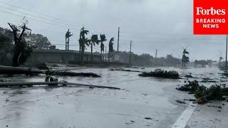 WATCH: Footage Captures Apparent Tornado And Resulting Damage In Ft. Myers As Hurricane Milton Nears