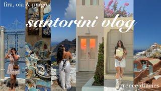 SANTORINI VLOG | greece, travel vlog, exploring oia, greek food, pyrgos village & more 🪬️