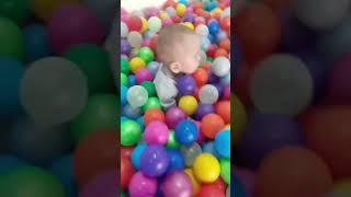 BABY RASUL DROWN IN BALLOONS #shorts#like#kz#subscribe#baby#play#balloon#usa#america#newyork#london