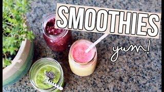 3 Easy Summer Smoothie Recipes!