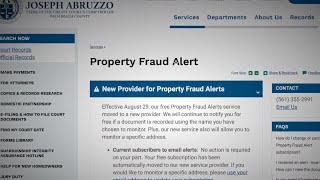Property fraud alert helps thwart fake deed scam