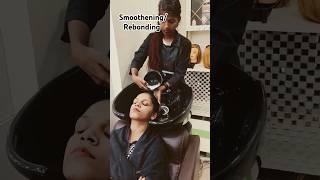 Smoothening #rebonding #permanent straightening #shorts #viral