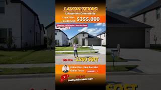 Lavon Texas $355,000 mẫu nhà trệt 4 ngủ 2 tắm 2,200 sqft  #bdsmy #muanhadallas #ethandao