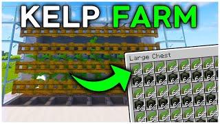 The MOST EFFICICENT Kelp Farm in Minecraft 1.21 (Tutorial)