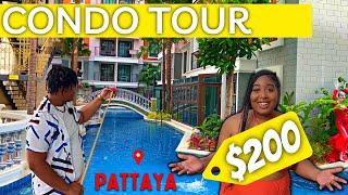 The BEST $200 Luxury Condo In Pattaya !  - CHEAP Luxury Condo Tour - Pattaya Thailand 2022 