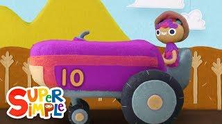 10 Little Tractors | Kids Songs | Super Simple Songs