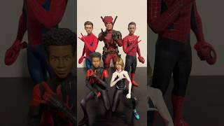 Hot Toys Action Figures- 1/6 Deadpool hanging with Spider people!#marvel #toys #shorts#spiderman