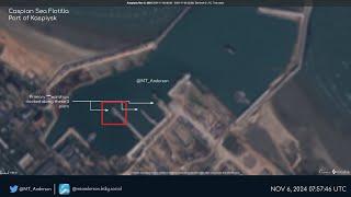 Kaspiysk Port Update - Satellite Imagery After Ukraine's Drone Attack Shows Caspian Fleet Dispersed